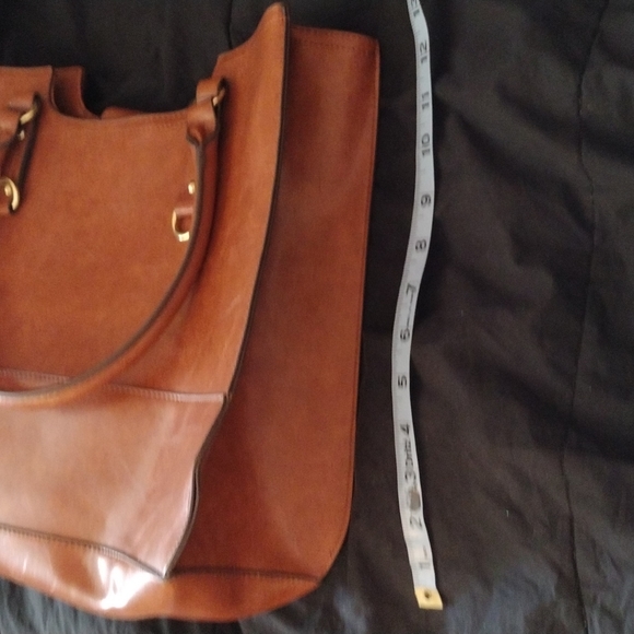 Dark tan classic tote bag - Picture 3 of 3